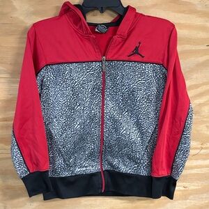 Jordan Red and Black Thermal Hoodie